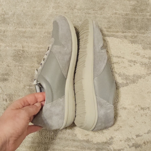 Vionic Karigan Classic Leather Sneakers Shoes grey 7 - Picture 7 of 12